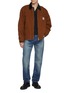 模特儿示范图 - 点击放大 - LEVI'S - Blue Tab 505 Regular Cotton Denim Jeans