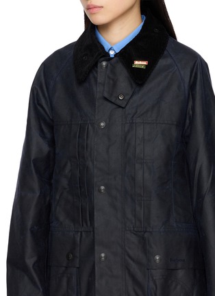 细节 - 点击放大 - BARBOUR - X Levi's Oversized Bedale Waxed Cotton Jacket