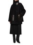 模特儿示范图 - 点击放大 - R2W - Nayla Belted Pleated Leather Skort