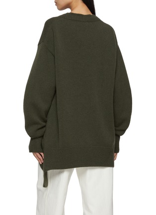 背面 - 点击放大 - R2W - Nicolas Round Neck Wool Cashmere Knit Sweater