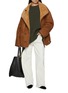 模特儿示范图 - 点击放大 - R2W - Nicolas Round Neck Wool Cashmere Knit Sweater