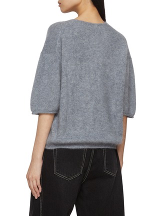 背面 - 点击放大 - R2W - Elan V-Neck Brushed Cashmere Knit Sweater