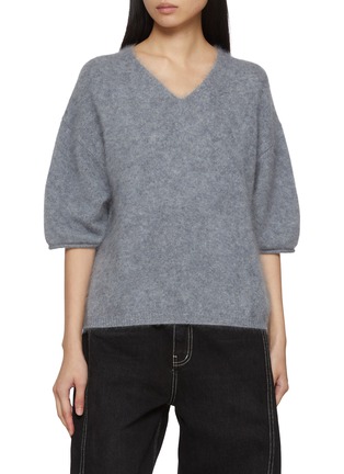 首图 - 点击放大 - R2W - Elan V-Neck Brushed Cashmere Knit Sweater