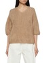 首图 - 点击放大 - R2W - Elan V-Neck Brushed Cashmere Knit Sweater