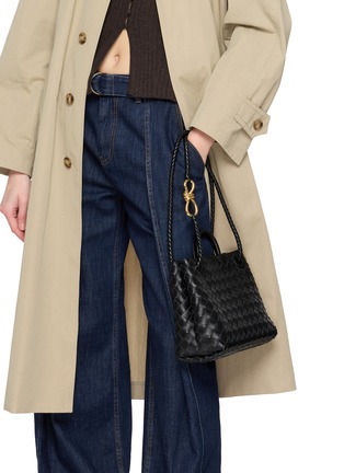 正面 -点击放大 - BOTTEGA VENETA - Small Andiamo Intrecciato Leather Bag