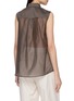 背面 - 点击放大 - PESERICO - Draped Front Sheer Back Top