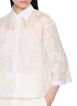  - PESERICO - Embroidered Quarter Sleeve Shirt