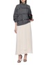 模特儿示范图 - 点击放大 - PESERICO - Elasticated Waist Maxi Skirt