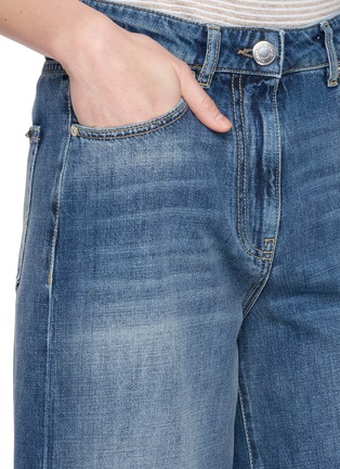  - PESERICO - Wide Leg Five Pocket Stretch Denim Jeans