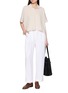 模特儿示范图 - 点击放大 - PESERICO - Elasticated Waist Palazzo Pants