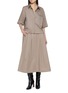 模特儿示范图 - 点击放大 - PESERICO - Boxy Half Sleeve Shirt