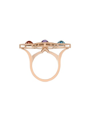 细节 - 点击放大 - ROBERTO COIN - Venetian Princess 18K Rose Gold Ruby Tanzanite Topaz Rubellite Citrine Ring — EU 52