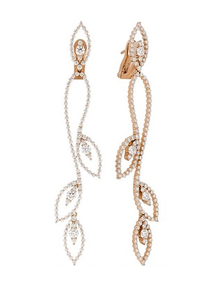 首图 - 点击放大 - ROBERTO COIN - Diamond Princess Diamond Ruby Earrings