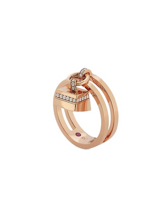 首图 - 点击放大 - ROBERTO COIN - Sauvage Privé 18K Rose Gold Diamond Ruby Ring — EU 53