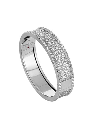 首图 - 点击放大 - ROBERTO COIN - Rocks & Diamonds 18K White Gold Diamond Ruby Bangle