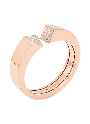首图 - 点击放大 - ROBERTO COIN - Sauvage Privé 18K Rose Gold Diamond Ruby Bangle