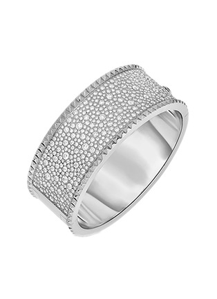 首图 - 点击放大 - ROBERTO COIN - Rocks & Diamonds 18K White Gold Diamond Ruby Bangle