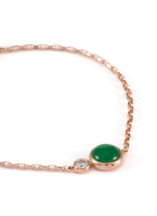 细节 - 点击放大 - LC COLLECTION LABEL - 18K Rose Gold Diamond Cobochon Jadeite Bracelet