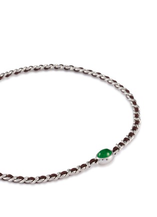 细节 - 点击放大 - LC COLLECTION LABEL - 18K White Gold Jadeite Thread Bracelet