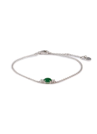 首图 - 点击放大 - LC COLLECTION LABEL - 18K White Gold Diamond Jadeite Bracelet