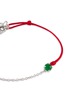 细节 - 点击放大 - LC COLLECTION LABEL - 18K White Gold Cabochon Jadeite Thread Bracelet — Medium