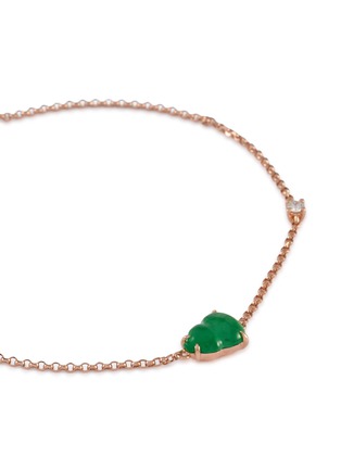 细节 - 点击放大 - LC COLLECTION LABEL - 18K Rose Gold Diamond Wulu Jadeite Bracelet