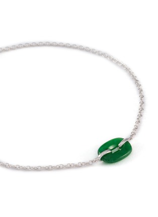 细节 - 点击放大 - LC COLLECTION LABEL - 18K White Gold Jadeite Bracelet