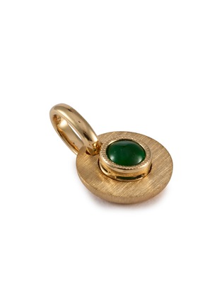 细节 - 点击放大 - LC COLLECTION LABEL - 18K Gold Cabochon Jadeite Charm