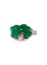 细节 - 点击放大 - SAMUEL KUNG - 18K White Gold Jadeite Diamond Ruby Pendant