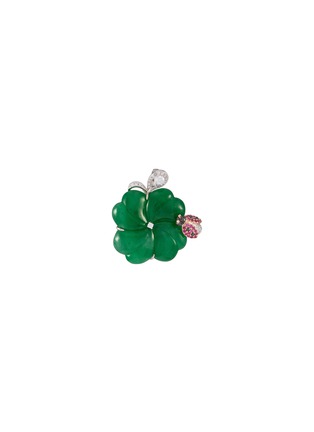 首图 - 点击放大 - SAMUEL KUNG - 18K White Gold Jadeite Diamond Ruby Pendant