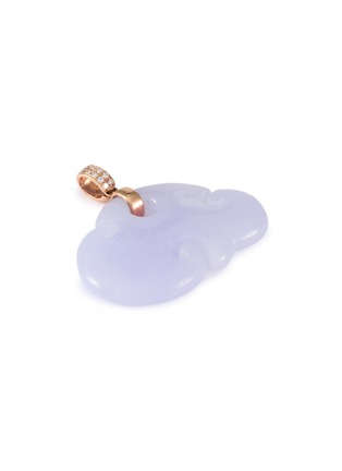 细节 - 点击放大 - SAMUEL KUNG - 18K Rose Gold Lavender Jade Diamond Pendant