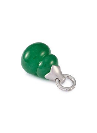 细节 - 点击放大 - SAMUEL KUNG - 18K White Gold Jade Diamond Pendant