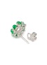 细节 - 点击放大 - SAMUEL KUNG - 18K White Gold Jadeite Bead Diamond Earrings