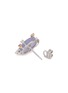 细节 - 点击放大 - SAMUEL KUNG - 18K White Gold Lavender Jade Diamond Sapphire Earrings