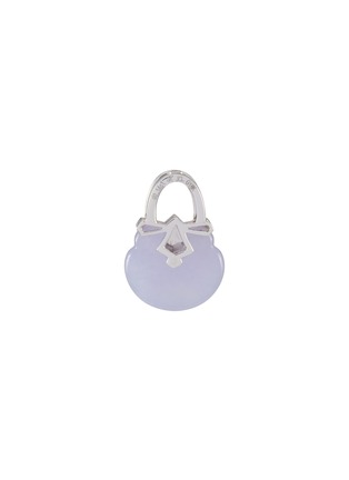 细节 - 点击放大 - SAMUEL KUNG - 18K White Gold Lavender Jade Diamond Pendant