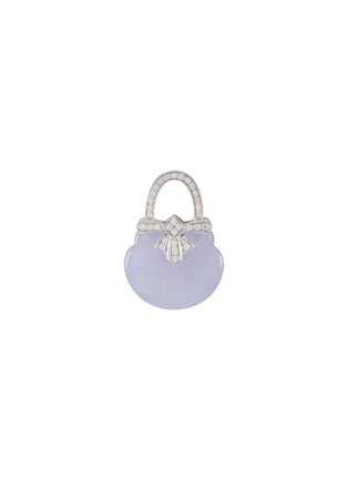首图 - 点击放大 - SAMUEL KUNG - 18K White Gold Lavender Jade Diamond Pendant