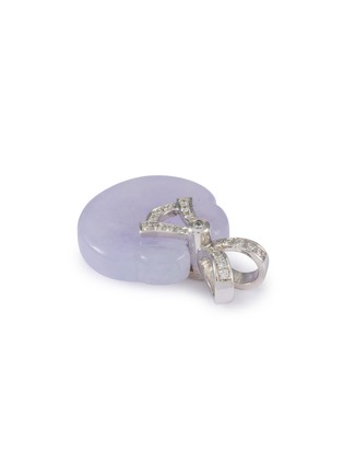 细节 - 点击放大 - SAMUEL KUNG - 18K White Gold Lavender Jade Diamond Pendant