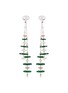 首图 - 点击放大 - SAMUEL KUNG - 18K White Gold Jadeite Diamond Ruby Drop Earrings