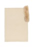 细节 - 点击放大 - LANE’S - Fur Collar Wool Cashmere Knit Shawl