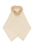 首图 - 点击放大 - LANE’S - Fur Collar Wool Cashmere Knit Shawl