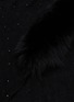 细节 - 点击放大 - LANE’S - Embellished Fur Collar Wool Cashmere Shawl