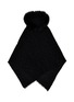首图 - 点击放大 - LANE’S - Embellished Fur Collar Wool Cashmere Shawl