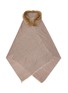 首图 - 点击放大 - LANE’S - Embellished Fur Collar Wool Cashmere Shawl