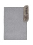 细节 - 点击放大 - LANE’S - Embellished Fur Collar Wool Cashmere Shawl