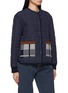 细节 - 点击放大 - GUEST IN RESIDENCE - Reversible Quilted Plaid Liner Wool Cashmere Jacket