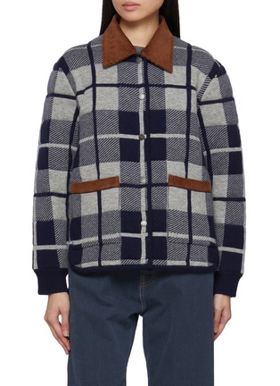 首图 - 点击放大 - GUEST IN RESIDENCE - Reversible Quilted Plaid Liner Wool Cashmere Jacket