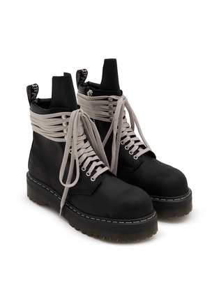 细节 - 点击放大 - RICK OWENS - X DR. MARTENS 系带及踝靴
