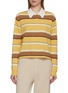 首图 - 点击放大 - GUEST IN RESIDENCE - Cropped Striped Knit Cashmere Rugby Sweatshirt