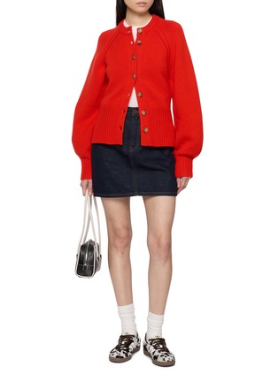 模特儿示范图 - 点击放大 - GUEST IN RESIDENCE - Sculpted Cashmere Knit Cardigan