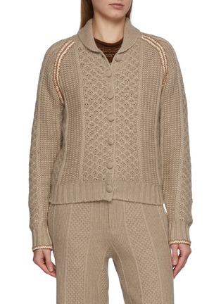 首图 - 点击放大 - GUEST IN RESIDENCE - Marlowe Wool Cashmere Cable Knit Cardigan